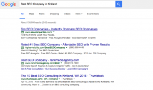 Kirkland SEO Search - Adwords